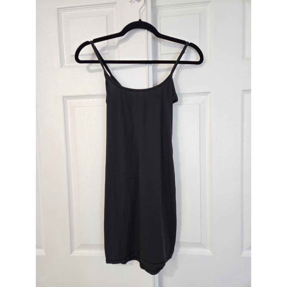 Skims Fits Everybody Cami Dress Onyx Black Small Adjustable Straps Mini Dress
